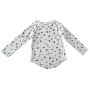 💫$3/ADD ON 💫 Cat & Jack White Long Sleeve Shirt with Heart Design | Girls 3T